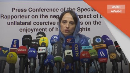 Sekatan | PBB dedahkan sekatan AS beri kesan kepada Iran