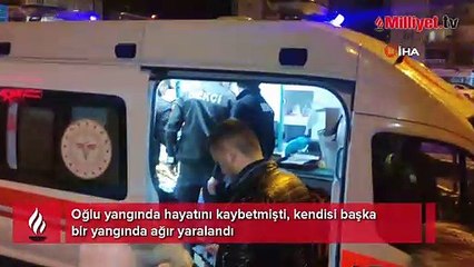 Yalnız yaşayan adam yangında ağır yaralandı