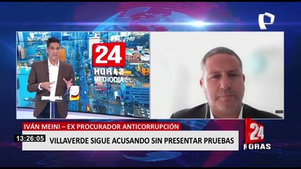 Iván Meini: "Es altamente probable que Zamir Villaverde no tenga pruebas"