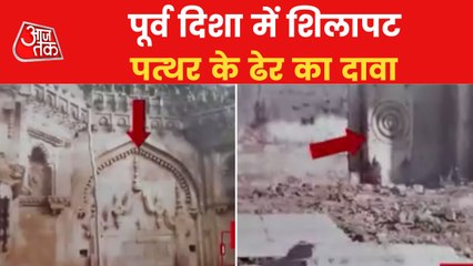 Gyanvapi: Wreckage of old temple near west wall