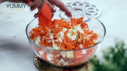 سلطة الملفوف الحلوة