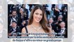 Iris Mittenaere sublime à Cannes - robe noire fendue et bustier, Miss France 2016 en femme fatale po
