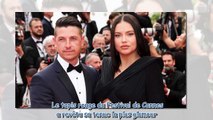 Cannes 2022 - enceinte, Adriana Lima dévoile son sublime baby bump sur le tapis rouge