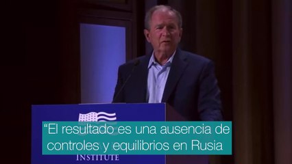 El lapsus de Bush: "La brutal invasión de Irak... quiero decir de Ucrania"