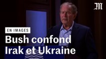 George W. Bush confond les invasions « totalement injustifiées » de l'Irak et de l'Ukraine