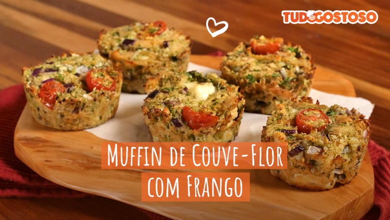 Muffin De Couve-flor Com Frango