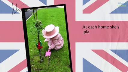 Little girl dresses as Queen and tours Wigan care homes for Jubilee