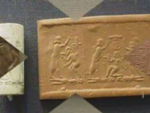 Sumer, gravures et statues anunnakis