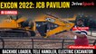 EXCON 2022: JCB ಯಂತ್ರೋಪಕರಣಗಳು  | Backhoe Loader, Tele Handler, Wheeler Loader, Electric Excavator