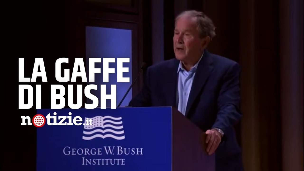 L'incredibile lapsus di George W.Bush, l'ex presidente confonde l'Ucraina con l'Iraq: "Invasione brutale e ingiustificata"