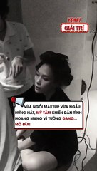 Vừa ngồi makeup vừa ngẫu hứng hát, Mỹ Tâm khiến dân tình hoang mang vì tưởng đang... mở đĩa