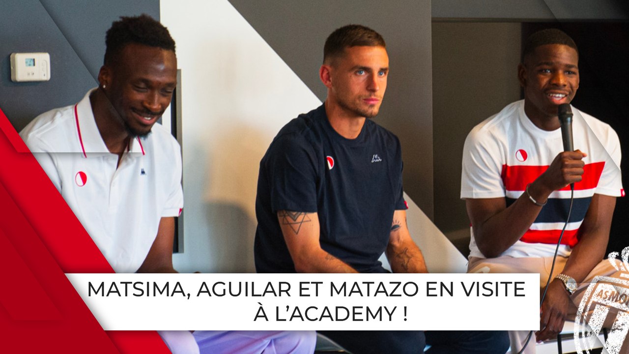 Ruben Aguilar, Chrislain Matsima et Eliot Matazo en visite à l’Academy !