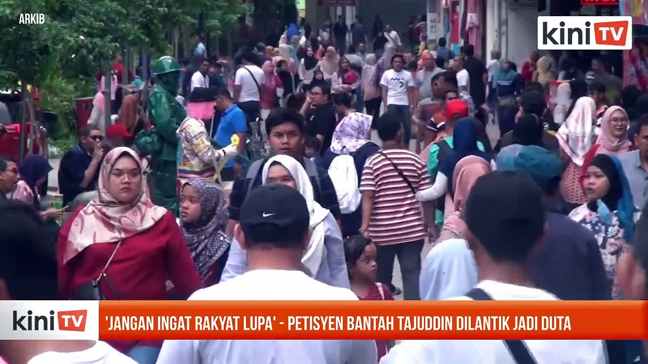 'Jangan ingat rakyat lupa' - Petisyen bantah Tajuddin dilantik jadi duta