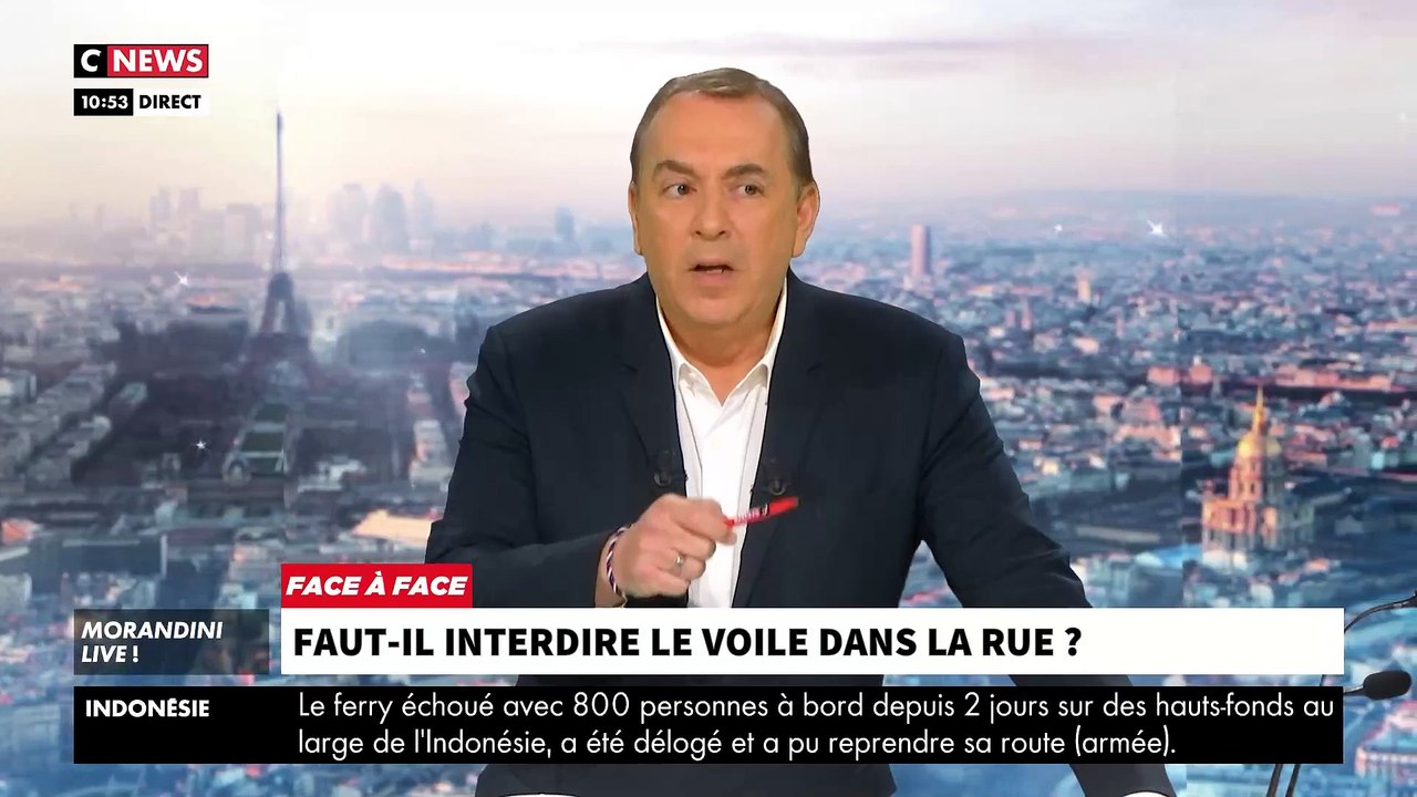 Revoir le face à face entre Radia, femme voilée, et Jean Messiha dans "Morandini Live": "Votre voile m'agresse ! Vous ne respectez pas la culture française !" - VIDEO