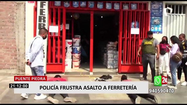 Puente Piedra: PNP frustra robo a ferretería y detiene a sujetos que utilizaban explosivos para asaltar