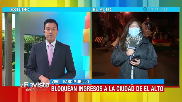 Padres de familia de El Alto bloquean uno de los ingresos a La Paz; piden seguridad para colegios