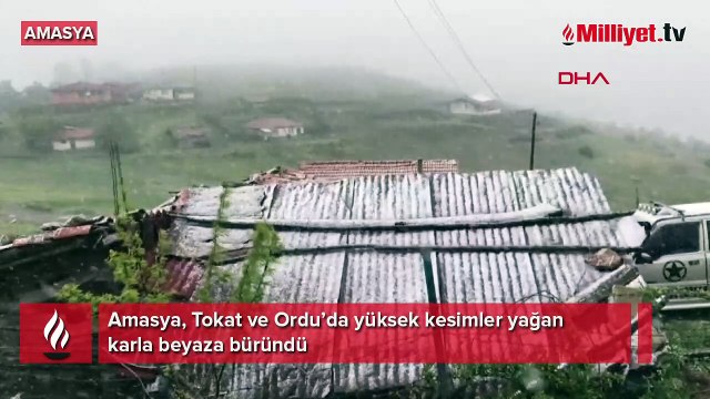 Mayıs ayında kar sürprizi! 3 kent beyaza büründü