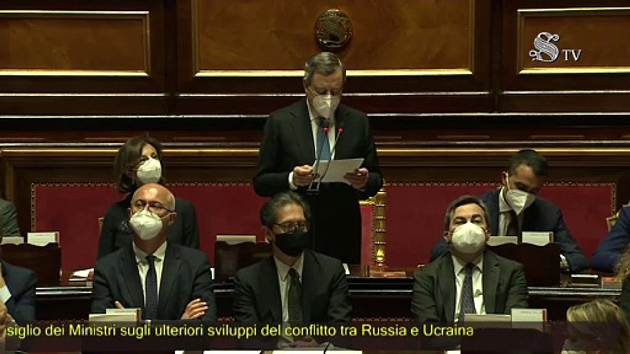 Draghi al Senato: "La guerra in Ucraina minaccia la sicurezza alimentare di milioni di persone"