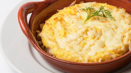 Gratin d'escalope de dinde - غراتان البطاطا بالديك الرومي