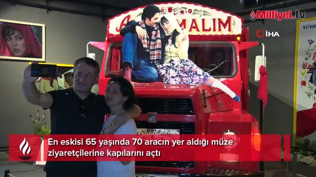 En eskisi 65 yaşında 70 aracın yer aldığı müze ziyaretçilerine kapılarını açtı