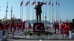 Marmaris'te Atatürk Anıtı'na Çelenk Sunuldu