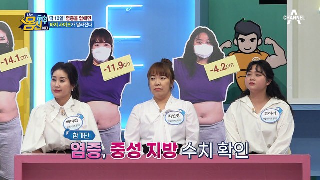 다이어트 성공 3인방★ 10일 만에 염증 수치까지 정상으로?!