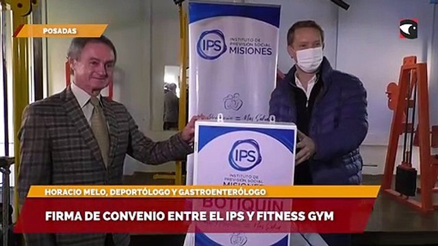 Firma de convenio entre el IPS y Fitness Gym