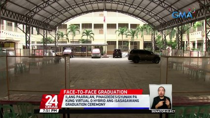Ilang paaralan, pinagdedesisyunan pa kung virtual o hybrid ang isasagawang graduation ceremony | 24 Oras