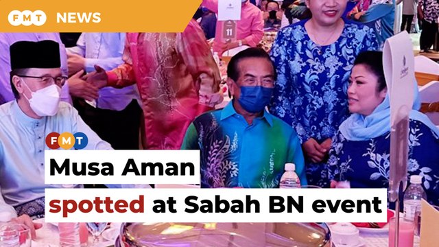 Musa Aman makes rare appearance at Sabah BN event