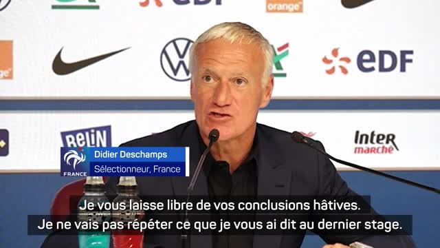 Bleus - Deschamps sur Giroud : Reprenez tout ce que j'ai dit en mars au sujet de son statut