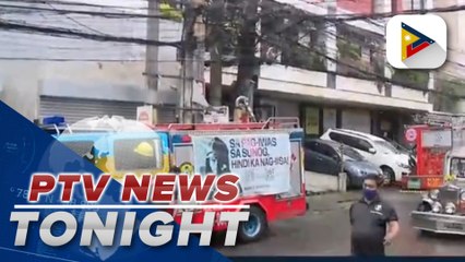 Garbage bin at G.A Towers in Mandaluyong catches fire