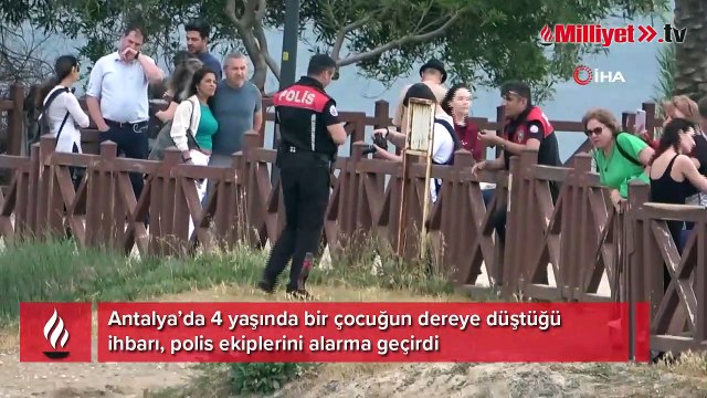 4 yaşındaki çocuğun şelale deresine düştüğü ihbarı ekipleri alarma geçirdi
