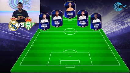 Posible alineación del Real Madrid contra el Betis