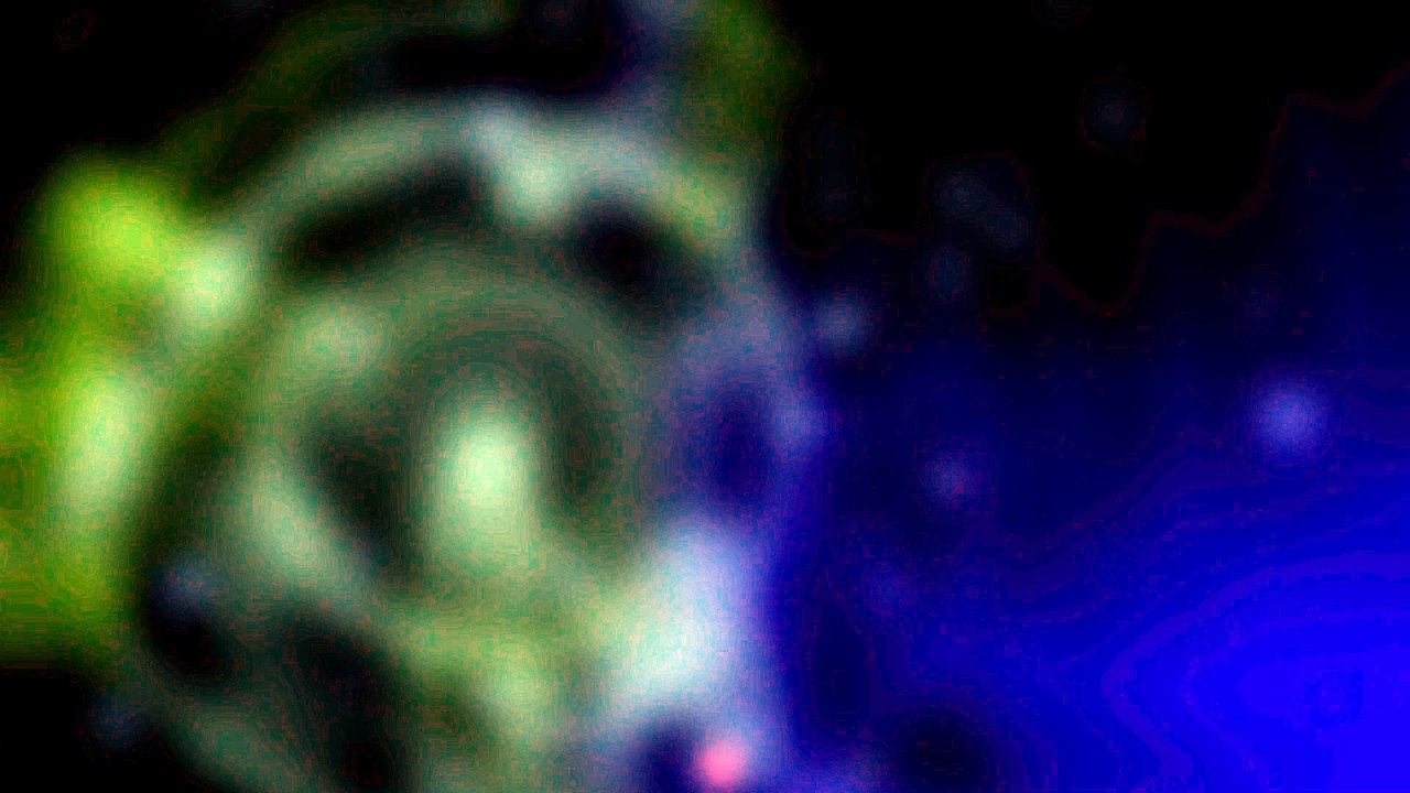 ► Background estelar azul verde 1.2 superponer (Full HD)