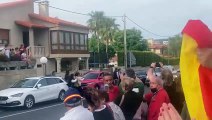 El rey emérito Juan Carlos I llega a Sanxenxo