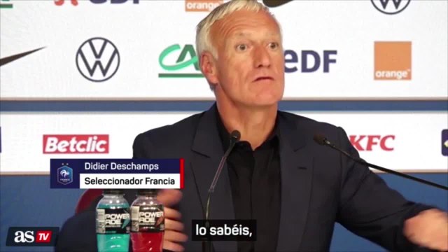 Deschamps y dos nombres en rueda de prensa: Mbappé y Griezmann