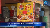 Delincuentes realizan extorsiones virtuales a pequeños negocios de Guayaquil