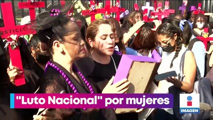 Mujeres salieron a las calles en la jornada de "Luto Nacional"