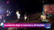 Accidente en carretera de Jalisco deja 14 muertos y 20 heridos