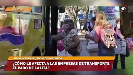 ¿cómo le afecta a las empresas de transporte el paro de la UTA?