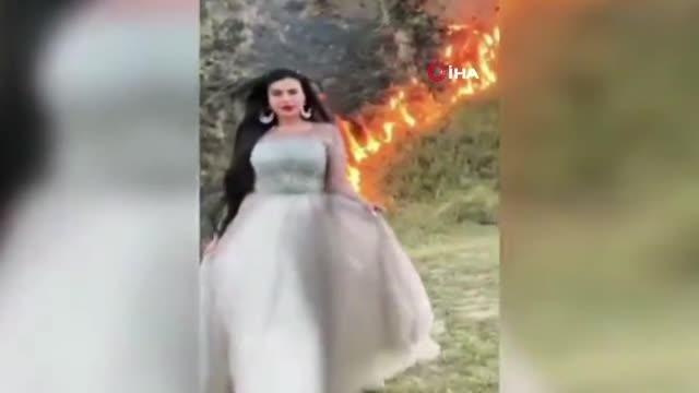 Sosyal medya fenomenin TikTok videosu çekmek için orman yangını çıkardığı iddia edildi