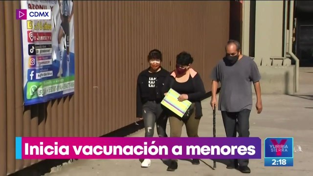 Arranca la vacunación contra Covid-19 para menores de 12 a 14 años en CDMX