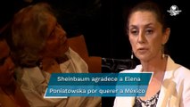 Sheinbaum felicita por su cumpleaños a Elena Poniatowska; destaca su trayectoria