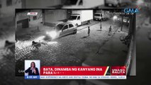 Bata, dinamba ng kanyang ina para iligtas sa aksidente | UB