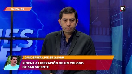 Piden la liberación de un colono de San Vicente