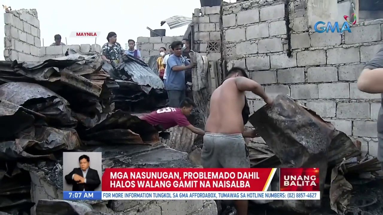 Mga nasunugan sa Maynila, problemado dahil halos walang gamit na naisalba | UB