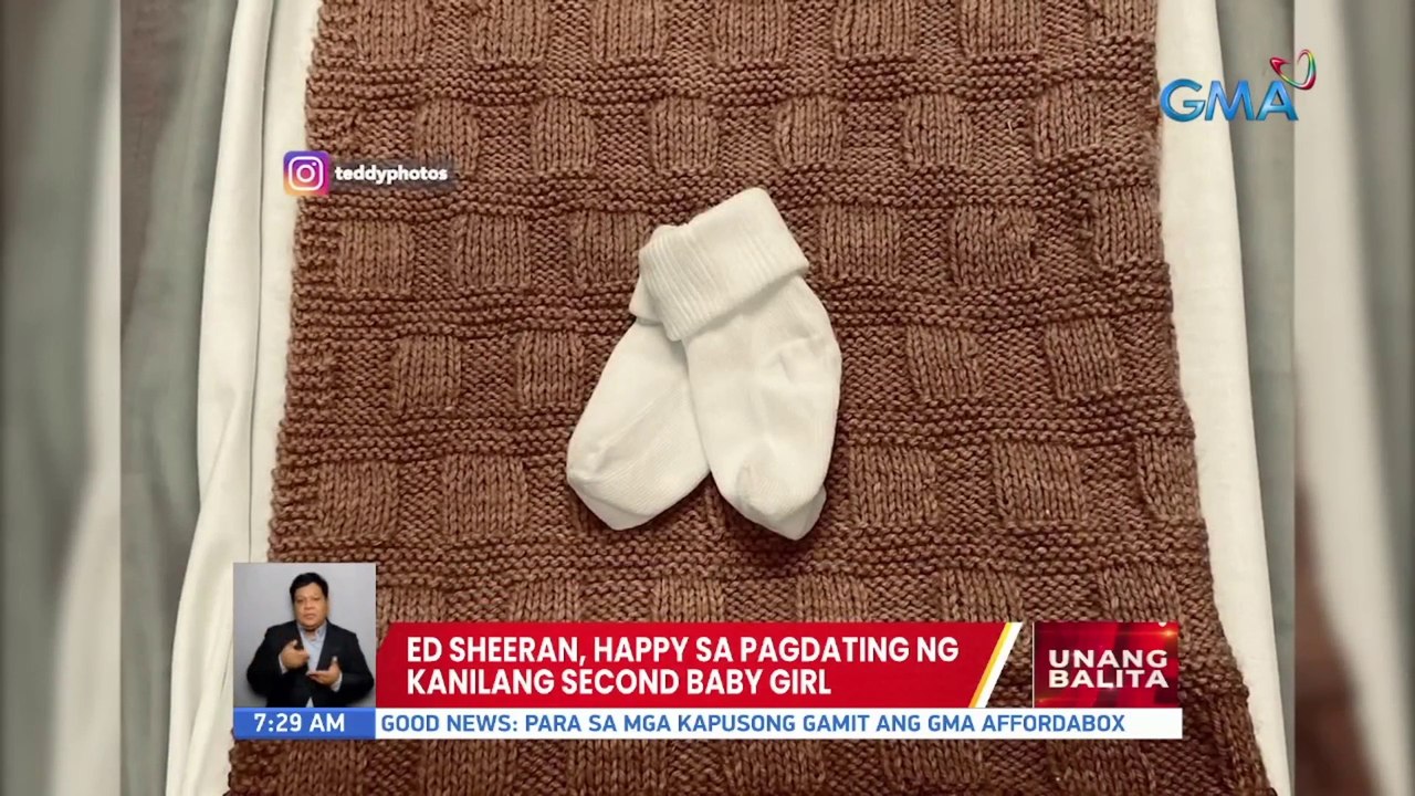 Ed Sheeran, happy sa pagdating ng kanilang 2nd...