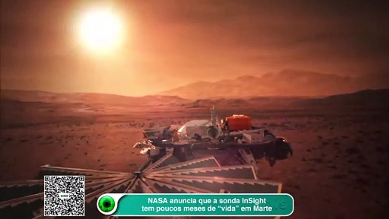 Sonda InSight tem poucos meses de "vida" em Marte