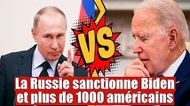 URGENT :  La Russie sanctionne Joe Biden et plus de 1000 américains