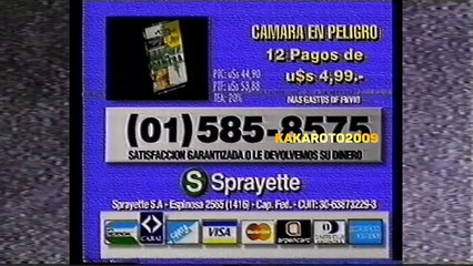 Tandas Teleocho, Canal 8 Córdoba durante Hollywood en Castellano Prohibido pasar Hércules Vigila - 1997
